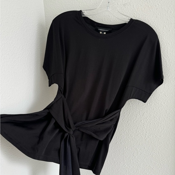 NWT BCBGMaxAzria Knotted Waist Tee - Picture 6 of 9